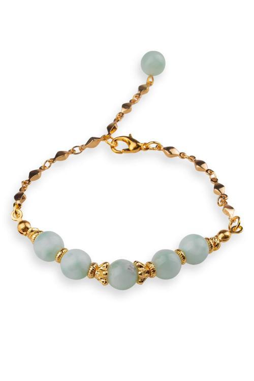 Larimar Taşlı Doğal Taş Bileklik