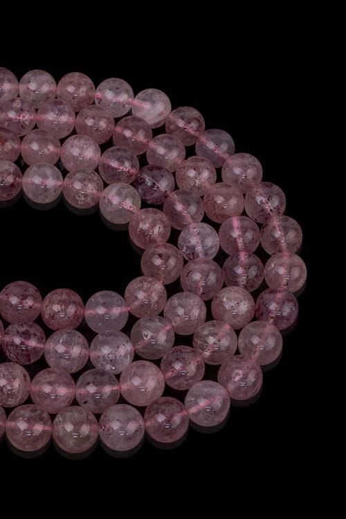 10 MM Çilek Kuvars Taşı Dizi