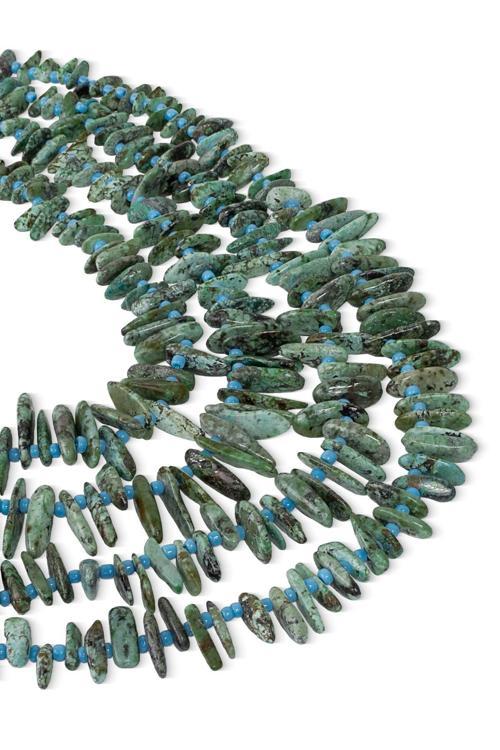 Diş Afrika Turkuaz Taşı Dizi