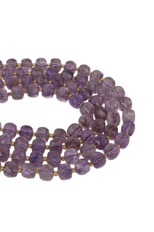 8X8 MM Ametist Taşı Dizi