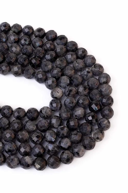 8 MM Faset Kesim Spektrolit Taşı Dizi