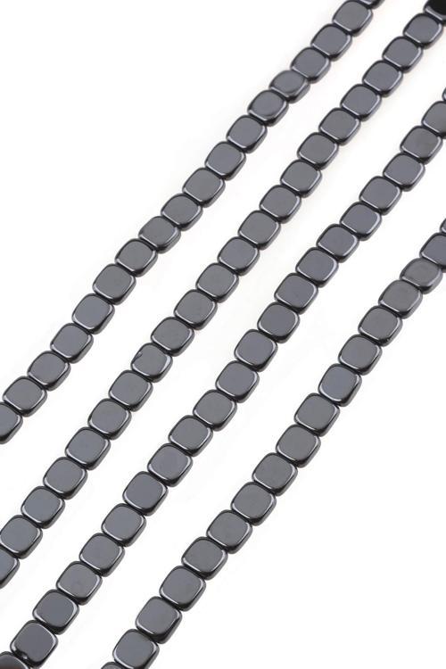6X2 MM Kare Hematit Dizi Doğaltaş - DZ3661