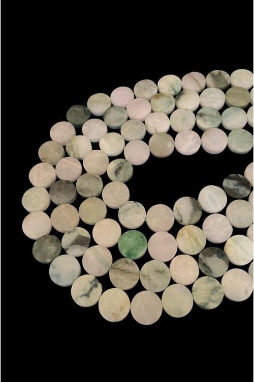 15x15 MM Myanmar Yeşim Taşı Dizi