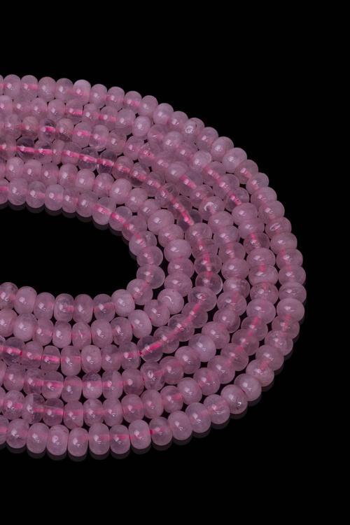 6X4 MM Pembe Kuvars Taşı Dizi