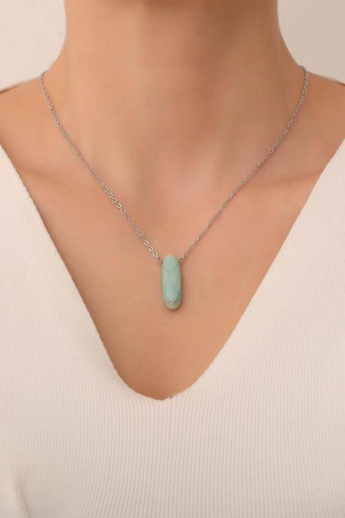 Amazonit Taşı Kolye