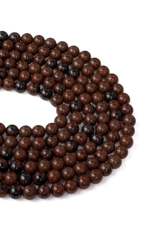 6 MM Obsidyen Taşı Dizi - DZ3548