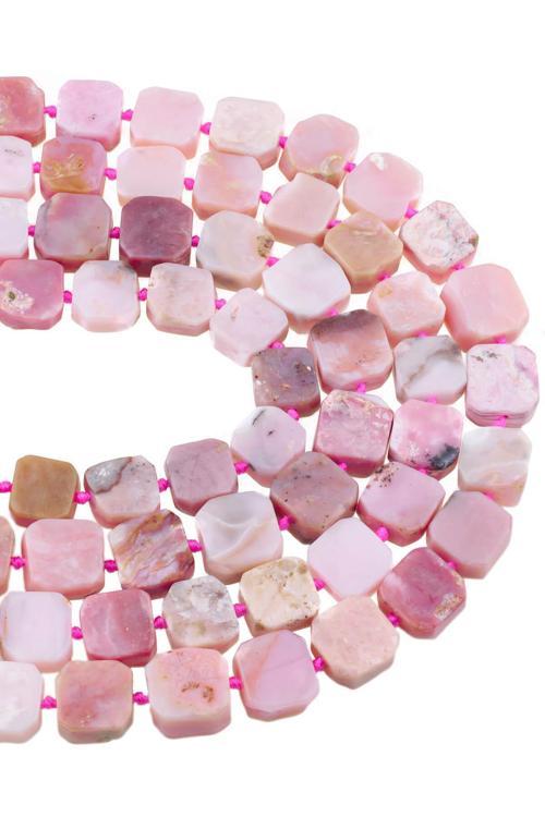 14X15X8 MM Pembe Opal Taşı Dizi - DZ3879