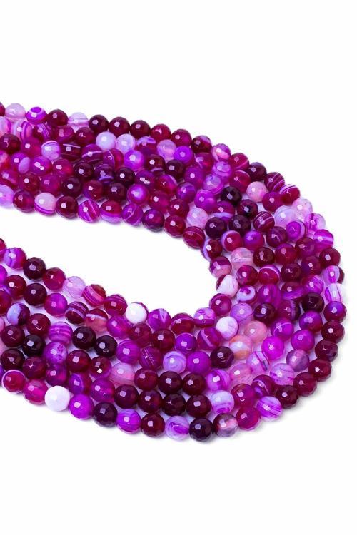 6 MM Faset Akik Taşı Dizi