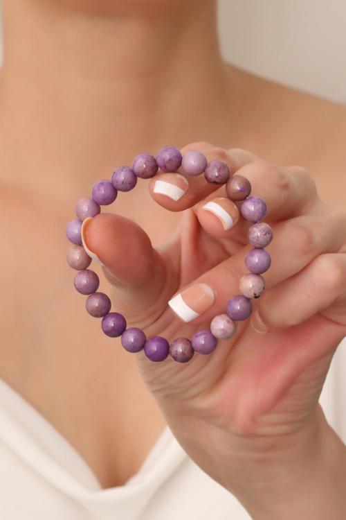 Lepidolit Taşı Bileklik