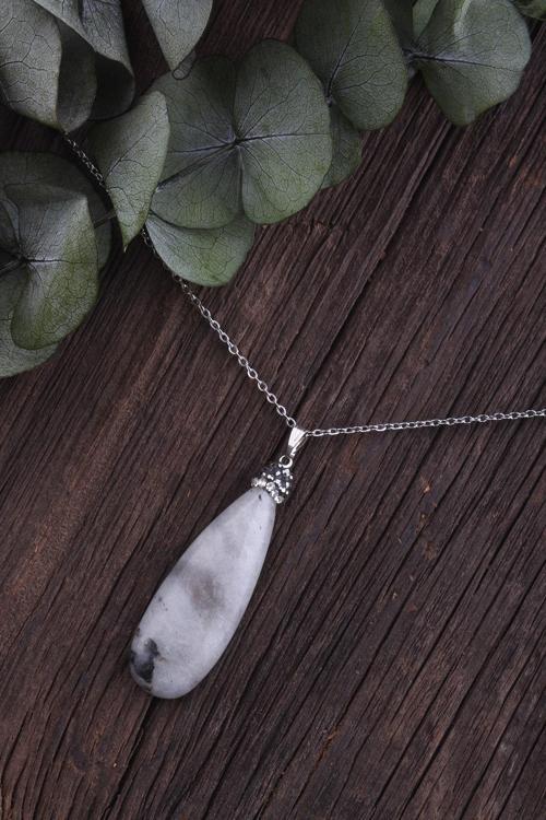 Labradorit Taşı Kadın Kolye - 200114