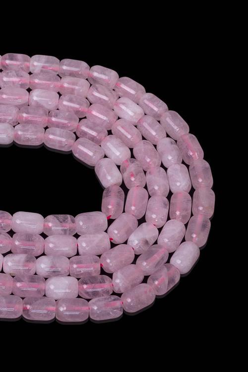 9X6 MM Pembe Kuvars Taşı Dizi