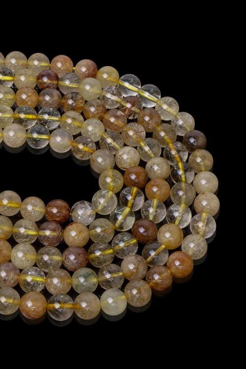 8 MM Rutil Kuvars Taşı Dizi