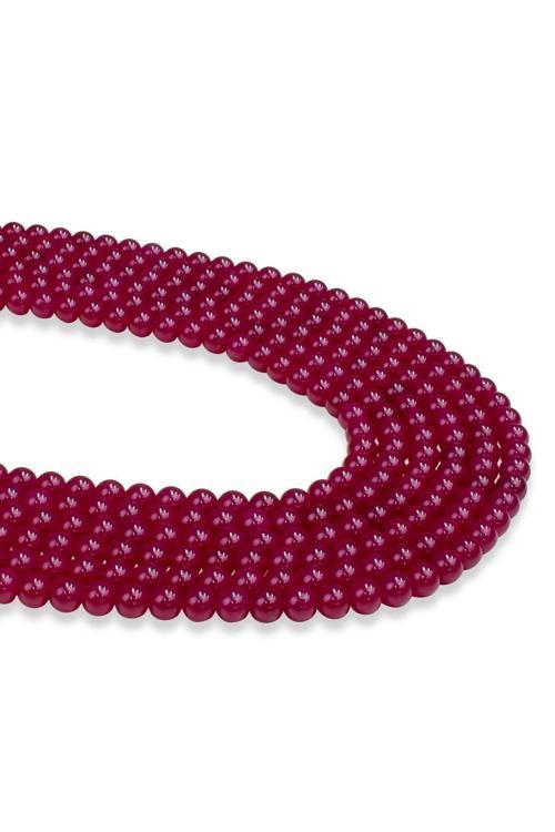 6 MM Yakut Doğal Taş Dizi