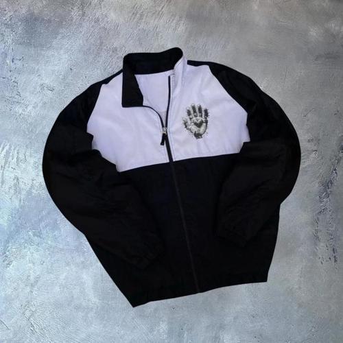 MDB Unisex Uzun Kollu Paraşüt Kumaş Rüzgarlik  iyah