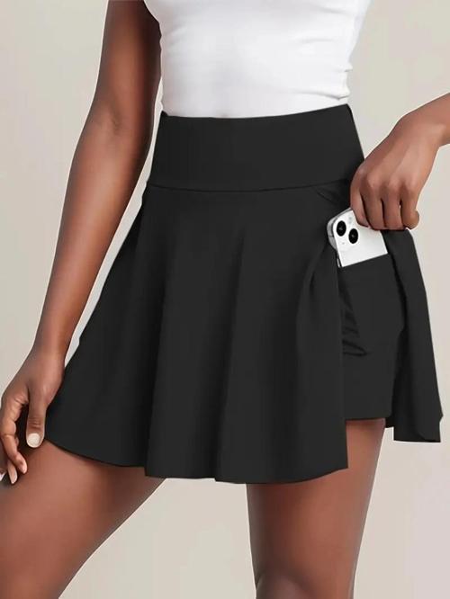 MDB Kadın Yüksek Bel Cepli Sandy Short Etek