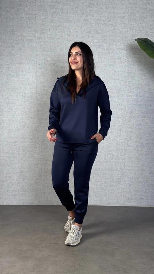 MDB Kadın Uzun Kollu Kapüşonlu Ikili Takım