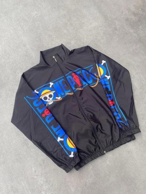 MDB Unisex Fermuarlı Dijital Baskılı Rüzgarlik  iyah