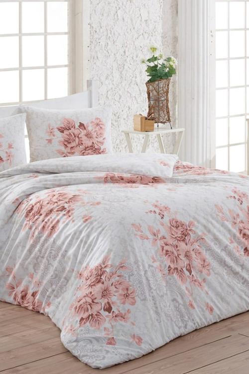 Kristal Light Tek Kişilik Nevresim Takımı Henna Pudra