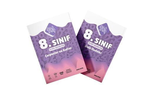 8.SINIF MATEMATİK 2'Lİ SORU BANKASI - LGS HAZIRLIK MATEMATİK 2Lİ SET - ÇARPANLAR VE KATLAR + ÜSLÜ İFADELER