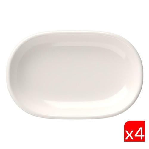 Porselen Magnus Oval Kayık Tabak 18x11x2,50cm 4 LÜ
