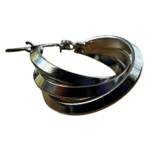 - İREM 3914 Üçlü Sarmal Çelik Halka Küpe