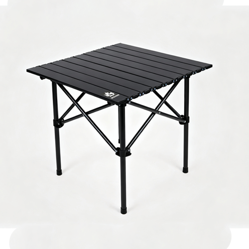 Sevenmoose Portatif  Kamp ve Piknik Masası (Siyah)–  Hafif Katlanır Masa Taşıma Çantalı (50x52 cm)