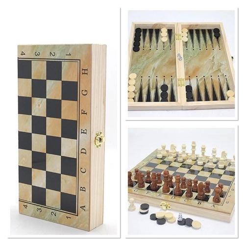 Ahşap Satranç Ve Tla Seti Alk4237