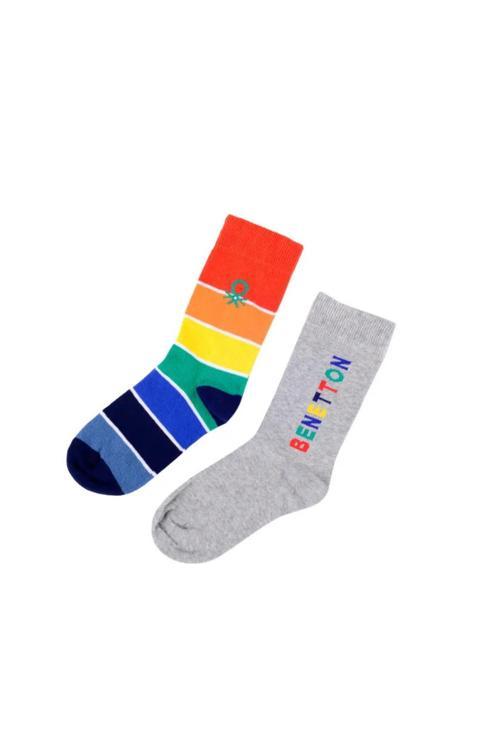 Unıted Colors Of Benetton Erkek Çocuk 2'li  Soket Çorap BNT-B24090