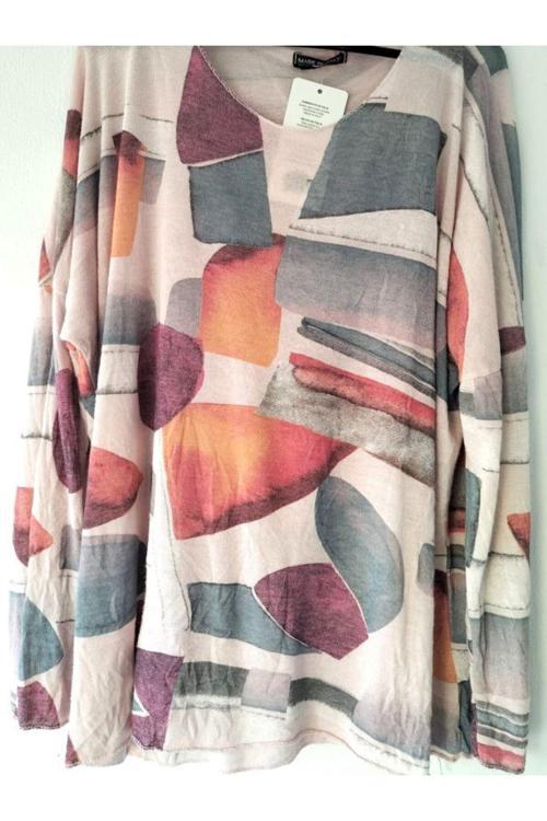 Kadın Desenli Flarlı Tunik & Bluz