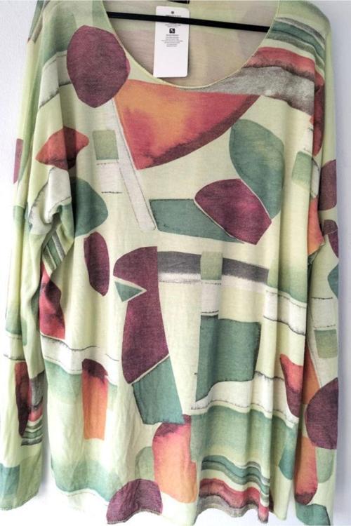 Kadın Desenli Flarlı Tunik & Bluz