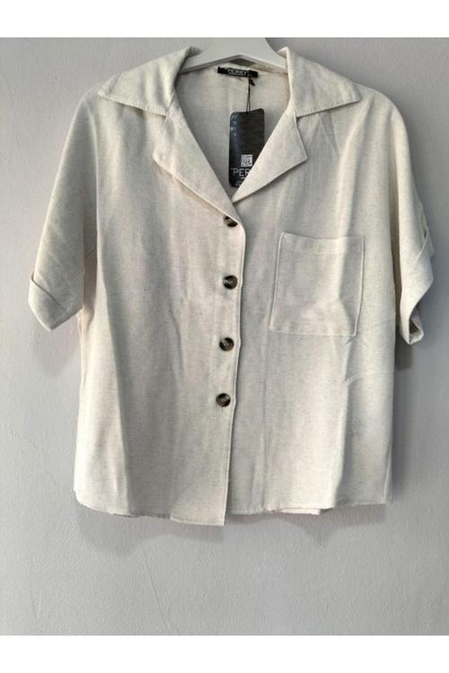 Kadın Yarasa Kol Gömlek / Taş