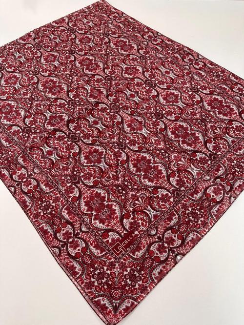 Locella Pamuk Vual Bordo Serisi Şal LWD1307