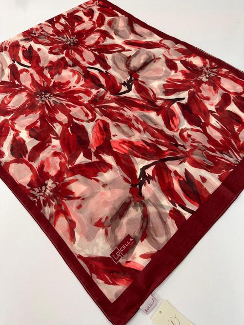 Locella Pamuk Vual Bordo Serisi  Şal LWD1302