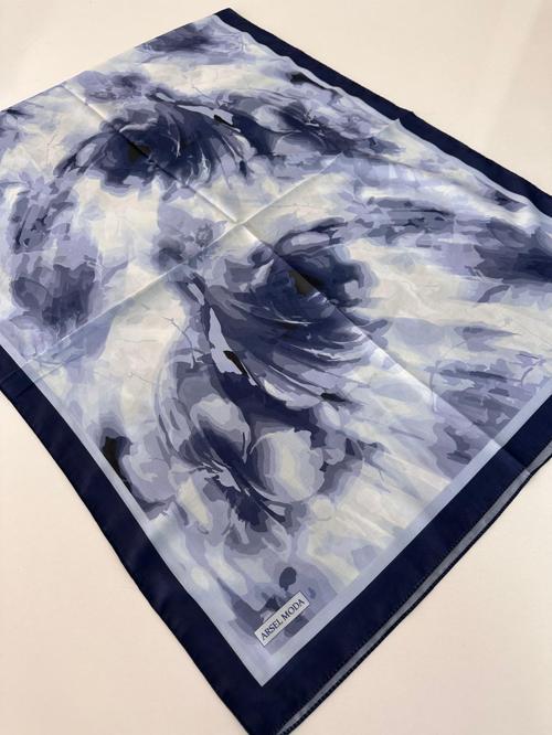 ARSEL MODA Soft Pamuklu Şal Lacivert Serisi LBD2711