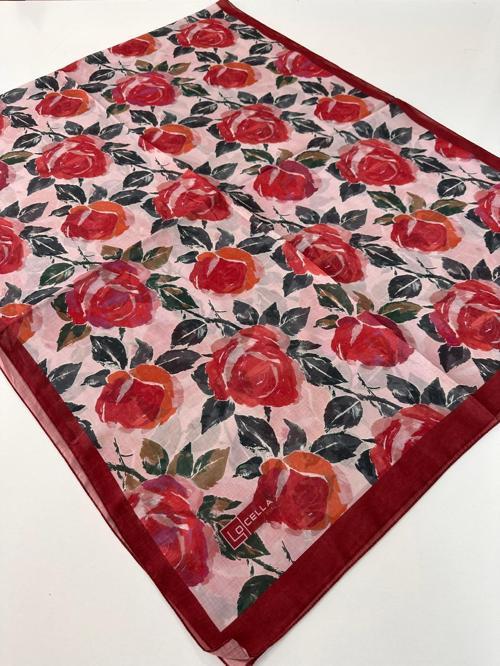 Locella Pamuk Vual Bordo Serisi  Şal LWD1304