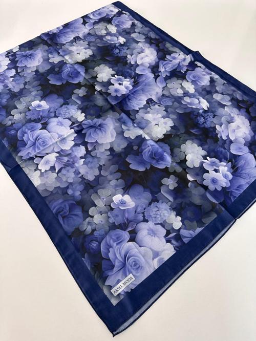 ARSEL MODA Soft Pamuklu Şal Lacivert Serisi LBD2704