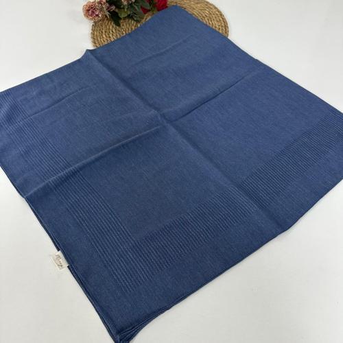 120 cm Pano Pamuk Eşarp Gök Mavi BYA0219