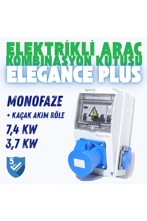 Elegance PLUS Elektrikli Araç Kombinasyon Kutusu Tesla Blue Adaptöre Uyumlu+K.A.Röle V i k o/P a n a s o n i c