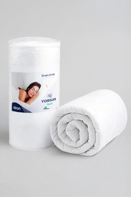 Tek Kişilik Yorgan 155x215 – Mikrofiber Kumaş, 200 g/m² Silikon Elyaf Dolgu