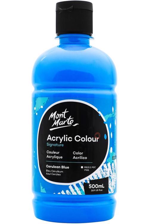 MM Akrilik Renkli 500ml Signature - Cerulean Blue