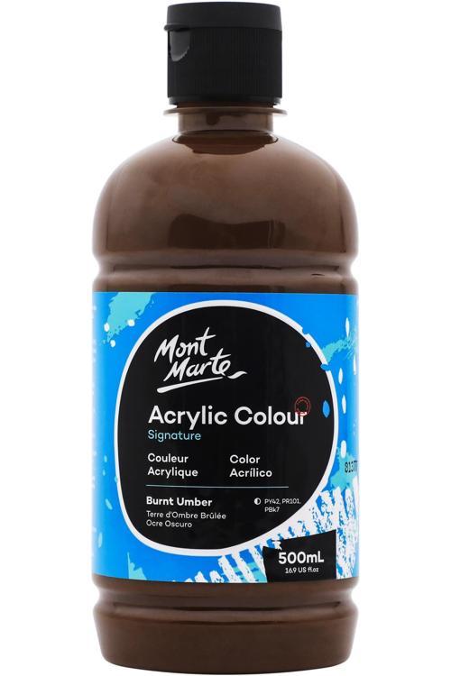 MM Akrilik Renkli 500ml Signature - Burnt Umber