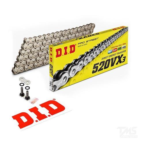 520-116Vx3 2017-2020 Suzuki V-Strom 250 Uyumlu Zincir Vx3 Xring Silver (Gümüş) Renk
