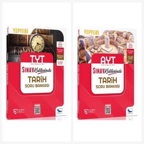 Sınav TYT AYT Tarih Sınav Kalitesinde Soru Bankası Seti 2 Kitap Sınav Yayınları