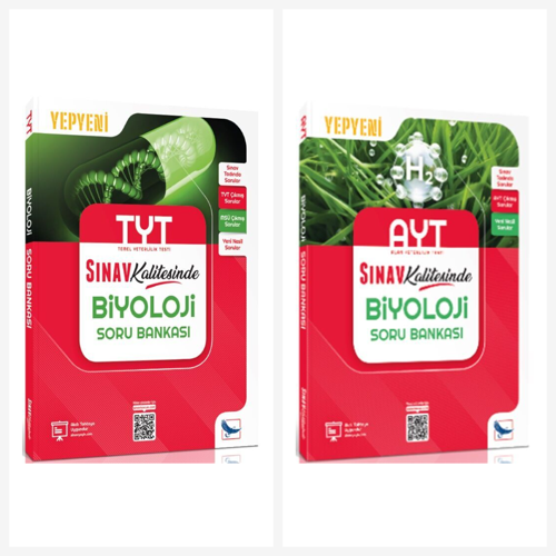 Sınav TYT AYT Biyoloji Sınav Kalitesinde Soru Bankası Seti 2 Kitap Sınav Yayınları