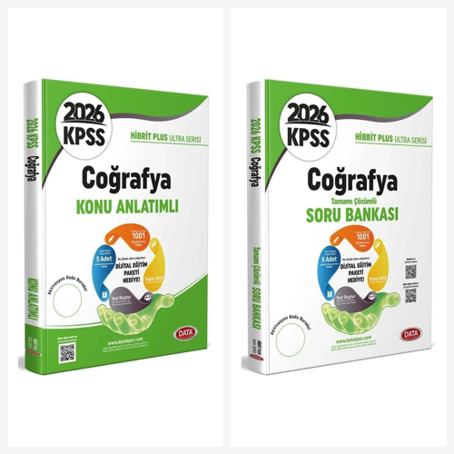 Data 2026 KPSS Coğrafya Ultra Konu Anlatımlı Soru Bankası Seti 2 Kitap Data Yayınları