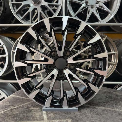 16 inç 5x120 Likapa Transporter Caravelle Uyumlu Siyah Elmas Kesim(4 ADET ) 