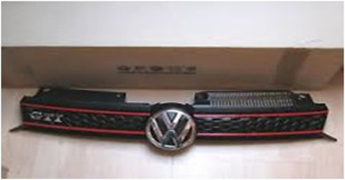 ÖN PANJUR ÇİFT KIRMIZI ÇİZGİLİ MAT SİYAH+GTI YAZI+ARMASIZ GOLF 6 2009-2013