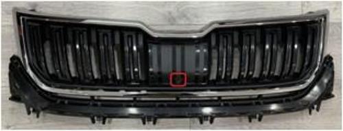 ÖN PANJUR KROM ÇERÇEVE RADAR KAMERA DELİKLİ MAT SİYAH KADİAQ 2016-2022