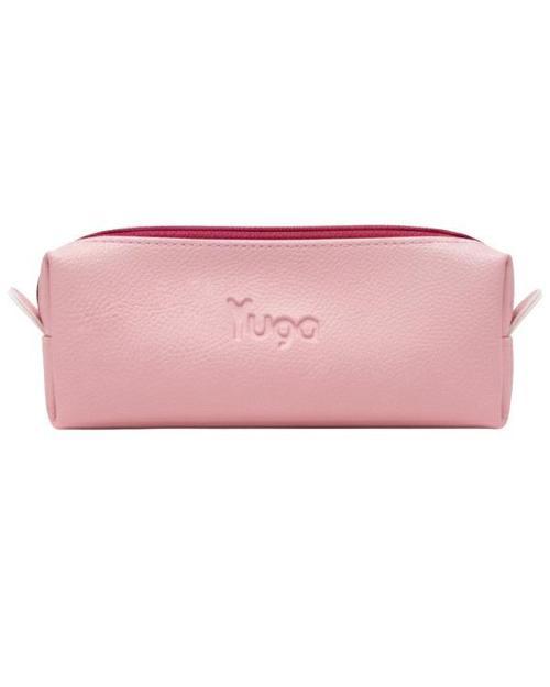 Tek Gözlü Suni Deri Kalem Çantası Pembe