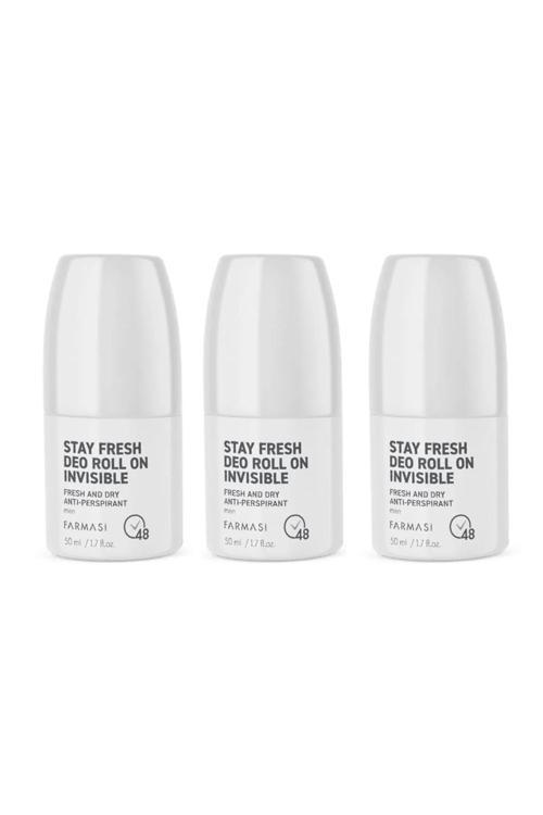 Stay Fresh Terleme Karşıtı Erkek Rolon Invısıble 50 Ml 3 Adet